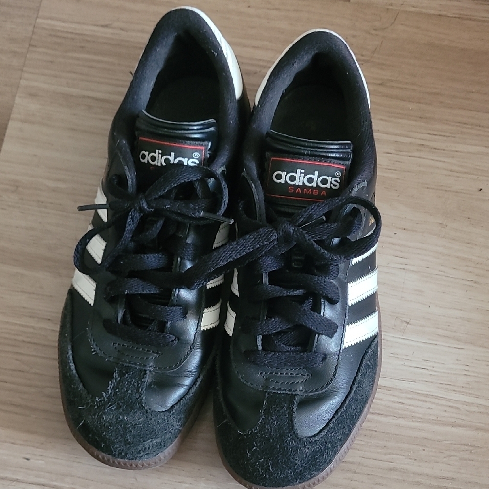 Adidas Samba Black and White Kids Shoes